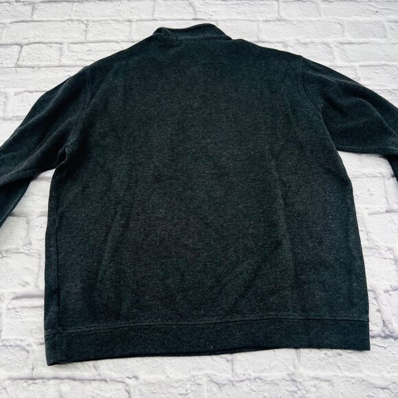 Tiger Woods Collections Long Sleeve 1/4 Zip Sweater Men's Large Grey Mock Neck - Picture 8 of 8